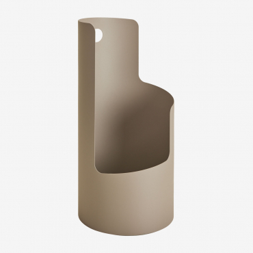 Balandra Stainless Steel Umbrella Stand Moka Brown - Sklum