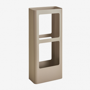 Hayden Steel Umbrella Stand Moka Brown - Sklum