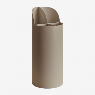 Maurizio Steel Umbrella Stand Moka Brown - Sklum