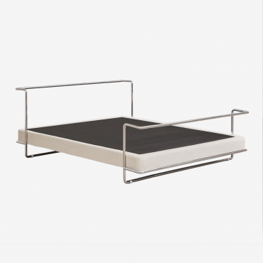 Igone Stainless Steel Bed 200 X 200 Cm & No Mattress - Sklum