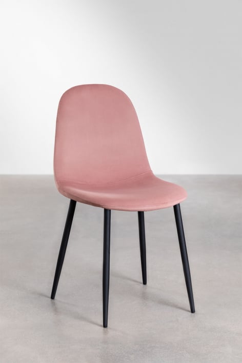 Pack of 2 Glamm dining chairs - BLACK