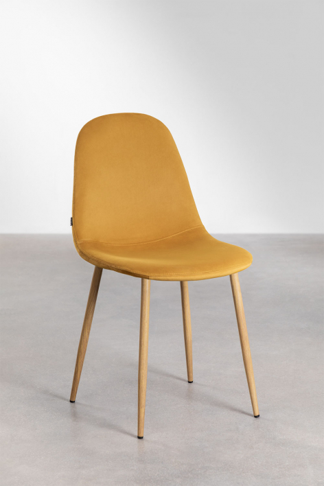 Pack of 2 Glamm dining chairs - Natural wood