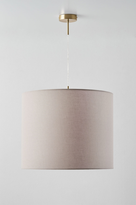 Arlina fabric pendant ceiling lamp - Gold - Transparent