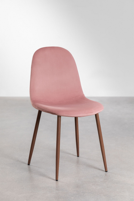 Pack of 4 Glamm dining chairs - Dark wood