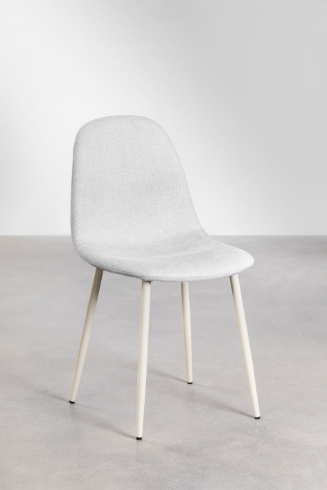 Pack of 4 Glamm dining chairs - Beige Cream