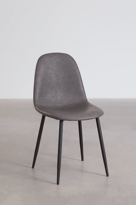 Pack of 4 Glamm dining chairs - BLACK