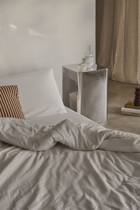 Square steel bedside table Loraq