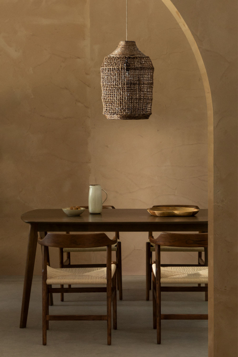 Arantxa pendant ceiling lamp - Natural - White