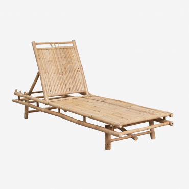 Gossy Bamboo Lounger Bamboo & No Cushion - Sklum