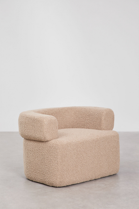 Pack of 2 upholstered Neda armchairs - Teddy Brown Latte