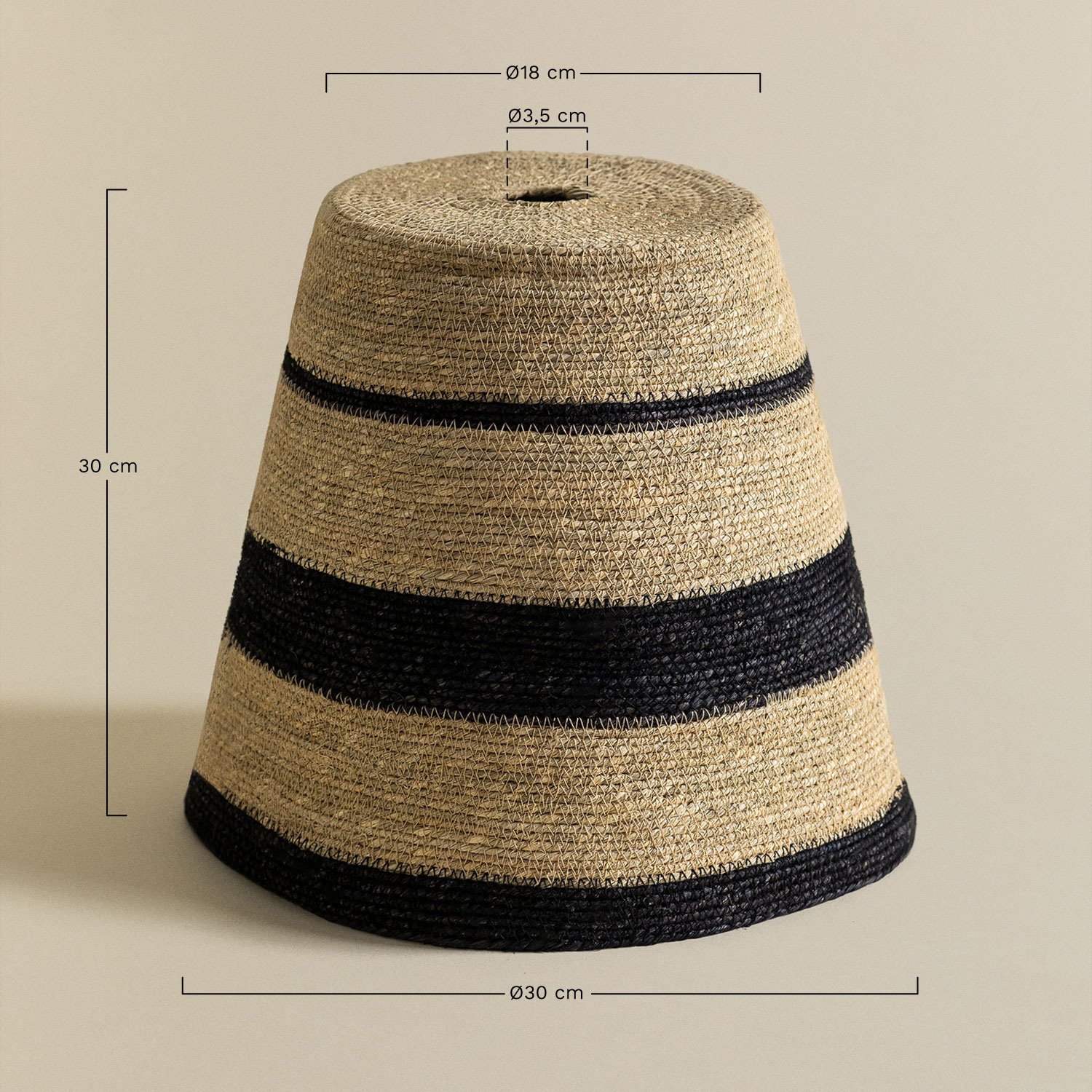 Lampshade Tanaya, medidas