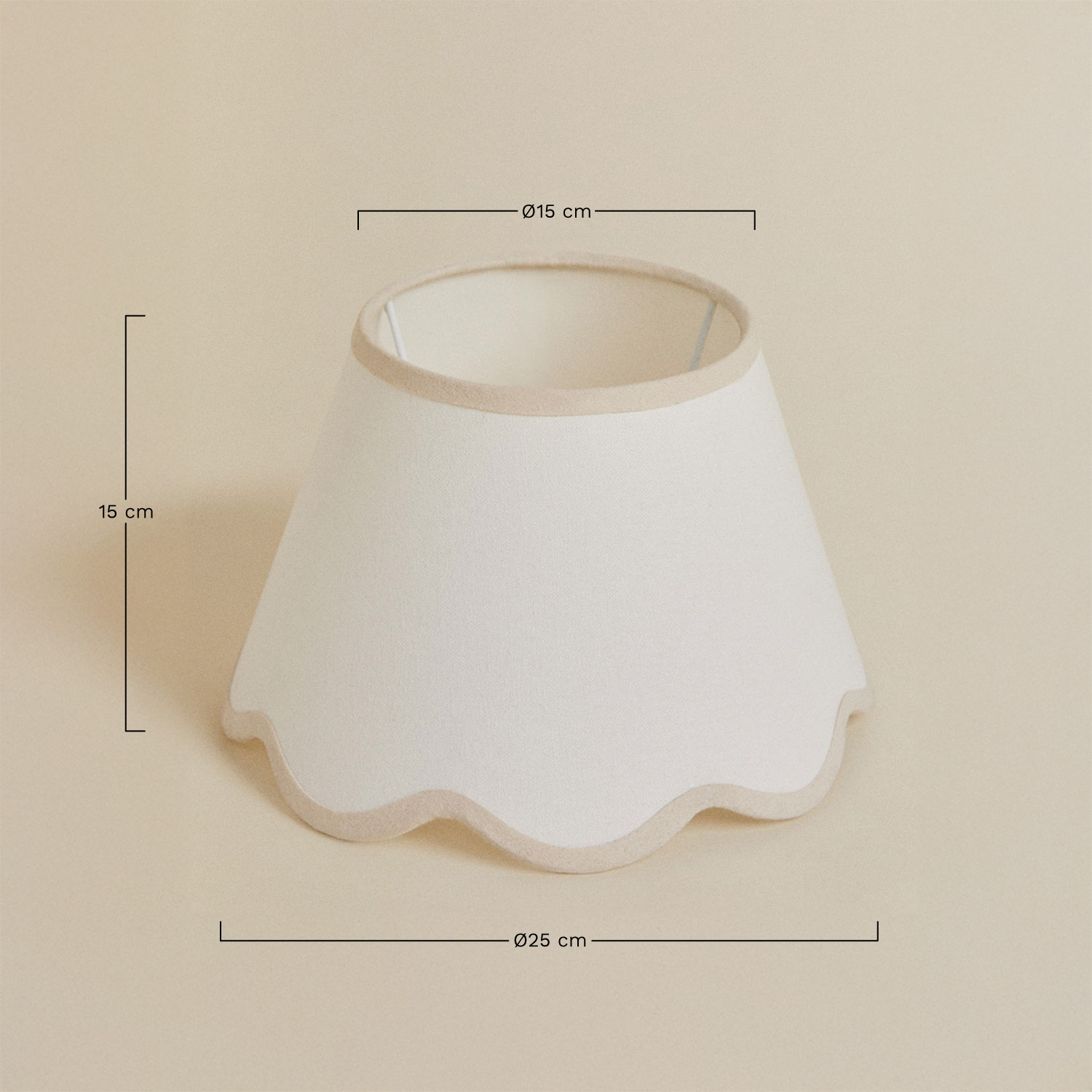 Berne lamp shade, medidas