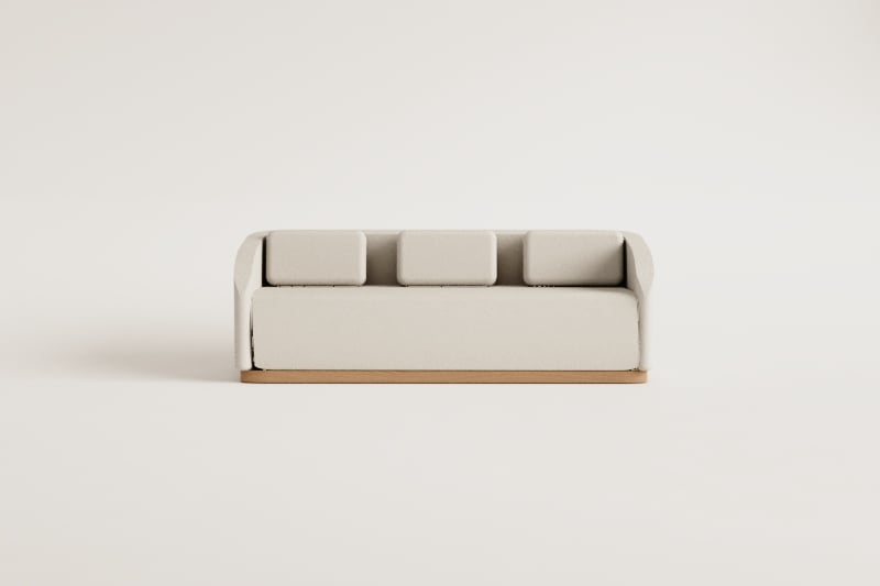 Verona 3-seater garden sofa in acacia wood