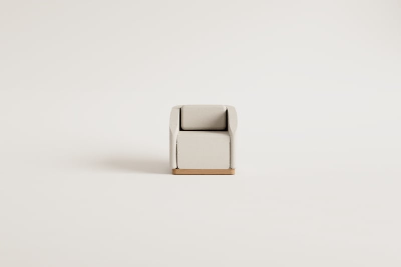 Verona acacia wood armchair