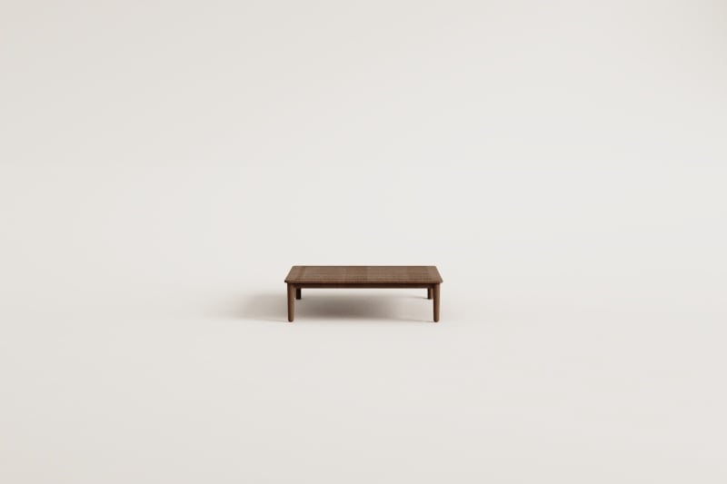 Giulia square garden coffee table 85x85 cm in acacia