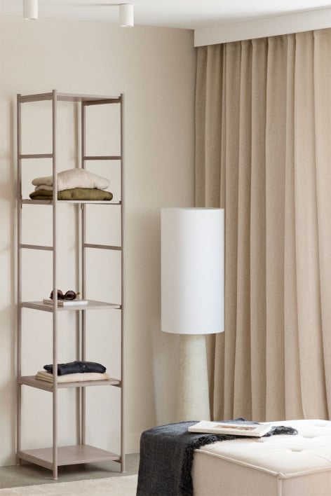 Elviah 45x45 cm iron shelf - Moka Brown