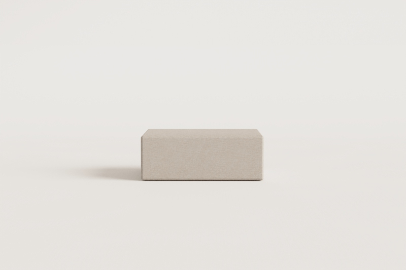 Vacuum-packed chenille pouf Norridge