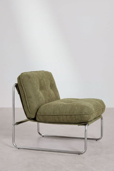 Pack of 2 Matilda upholstered armchairs - Army Green Chenille