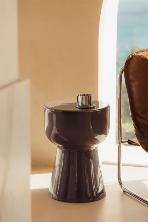 Round side table Ø35 cm in Kaly ceramic