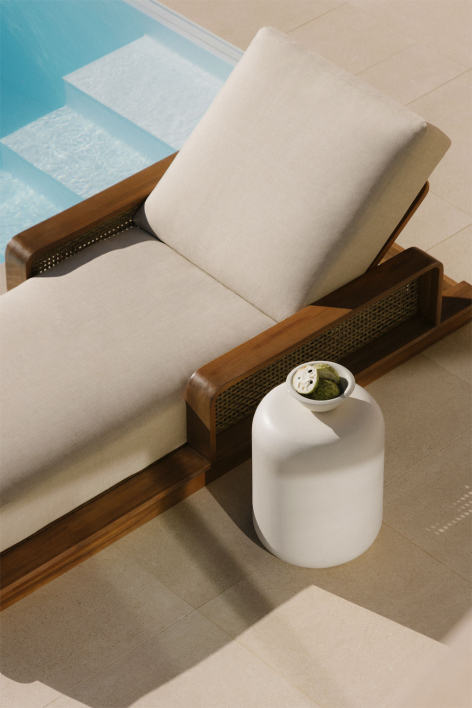 Round Ø35 cm cement Fonelas garden side table