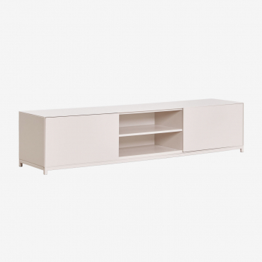 Kivora Mdf Tv Cabinet Gardenia White & ↔︎ 180 Cm - Sklum