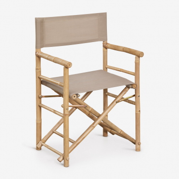 Woody Bamboo Folding Director Chair Moka Brown - Sklum