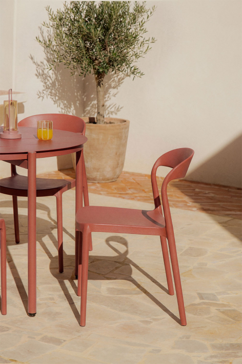 Stackable garden chair in polypropylene Brenza