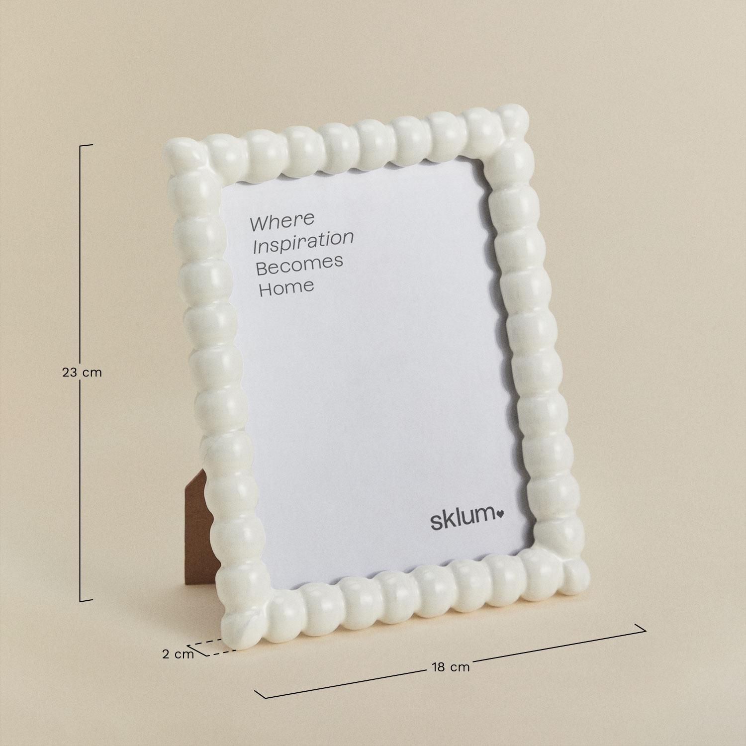 Trisnia mango wood photo frame, medidas