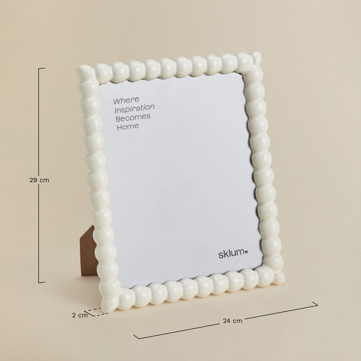 Trisnia mango wood photo frame, medidas