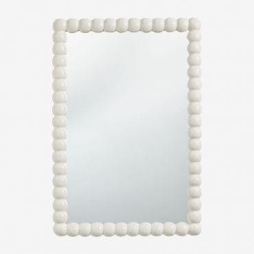 Trisnia Mango Wood Wall Mirror 45 X 70 Cm - Sklum