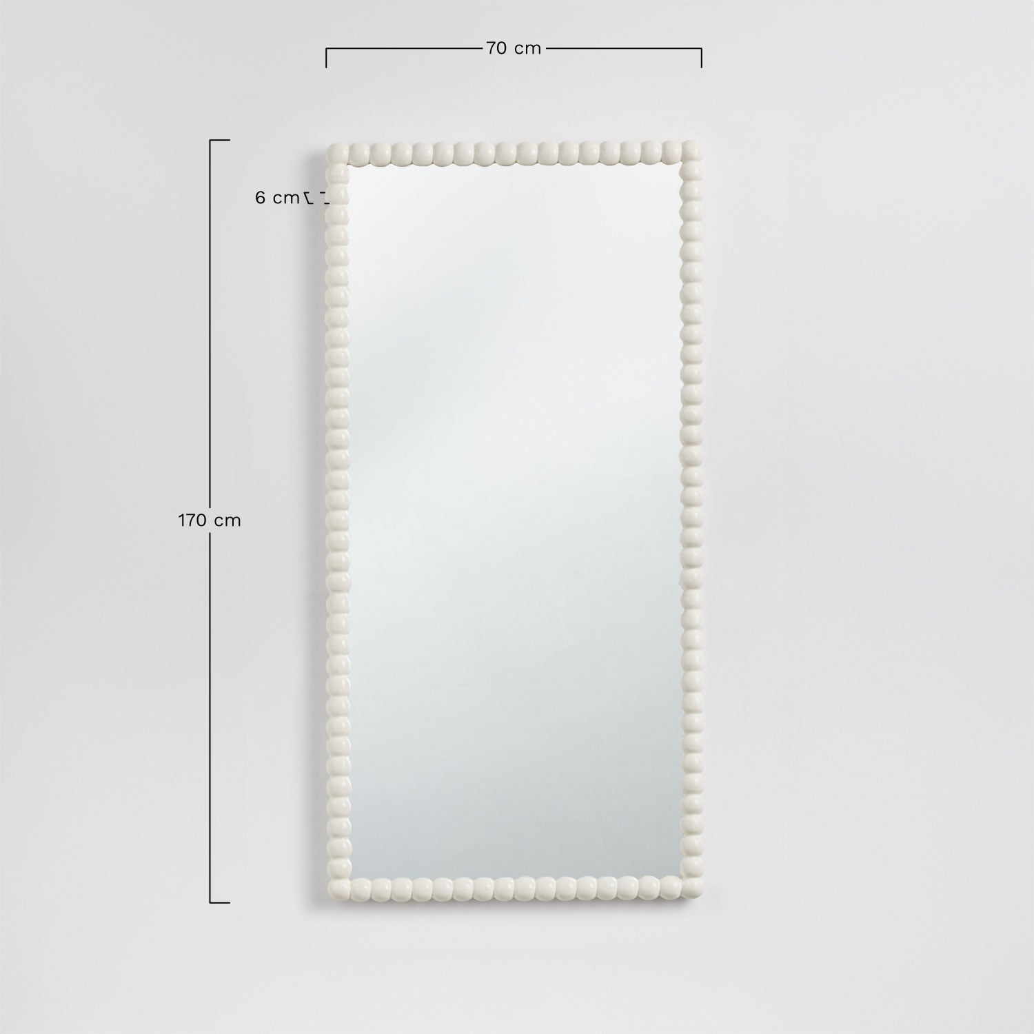 Trisnia mango wood wall mirror, medidas