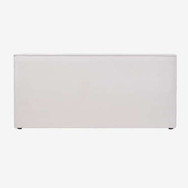 Lunari Chenille Fabric Headboard Off-white Chenille & 200 - Sklum