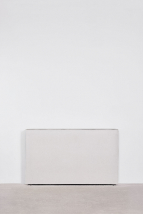 Lunari chenille fabric headboard - Off-White Chenille