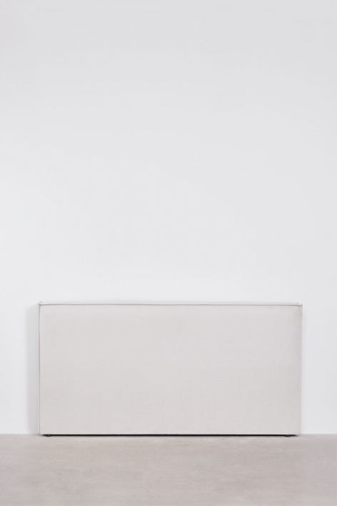 Lunari chenille fabric headboard - Off-White Chenille