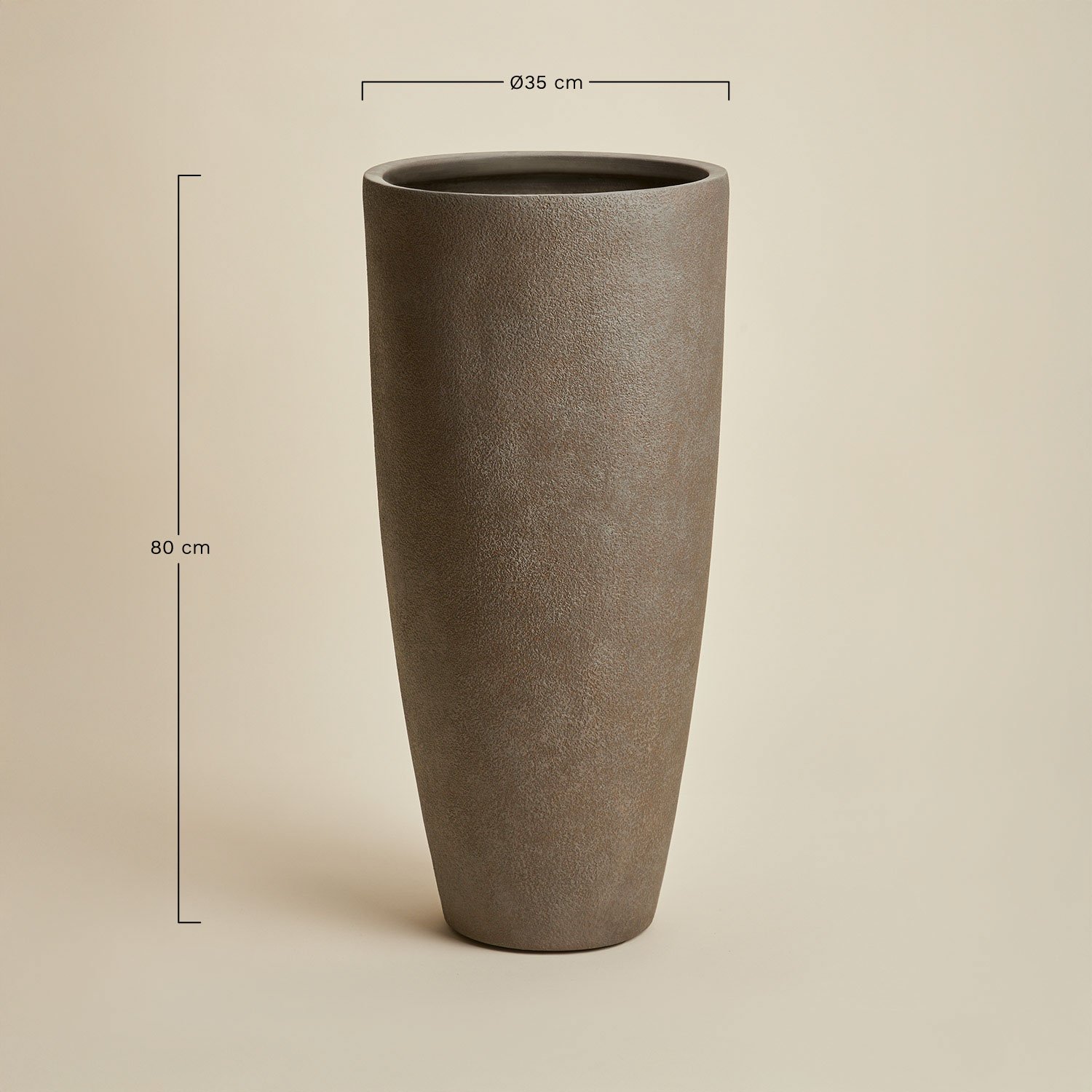 Paige cement planter, medidas