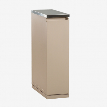 Outdoor Modular Kitchen Storage Unit In Rivana Steel Tapioca Beige & ↔︎ 25 Cm - Sklum