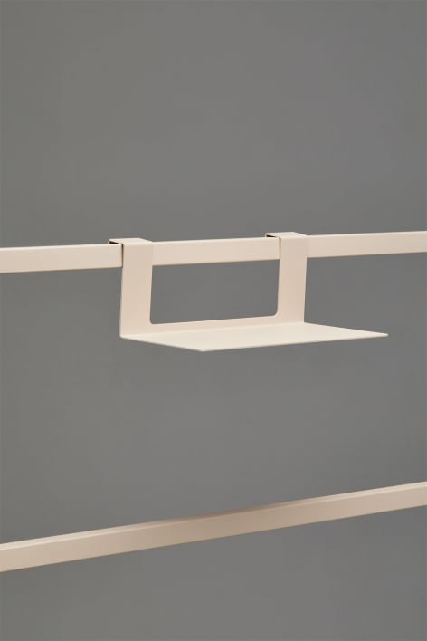 Shelf with hooks for Rivana modular outdoor kitchen in steel