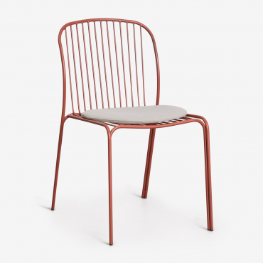 Anerina Steel Garden Chair Terracota - Sklum