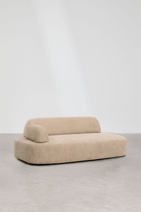 Left corner module with upholstered armrest Giorgia