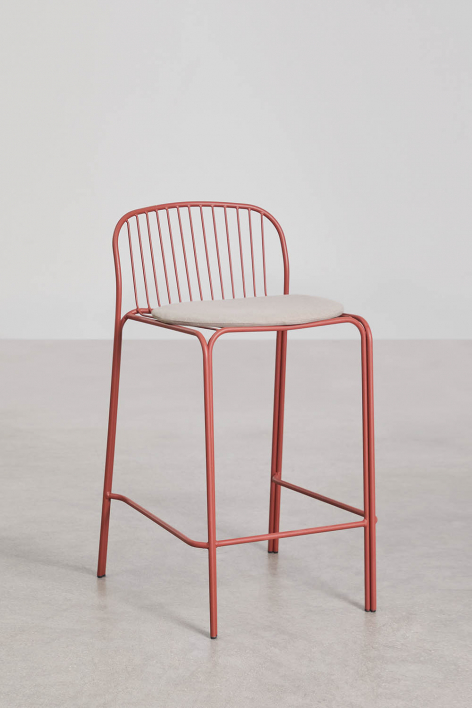 Pack of 2 Anerina steel garden bar stools