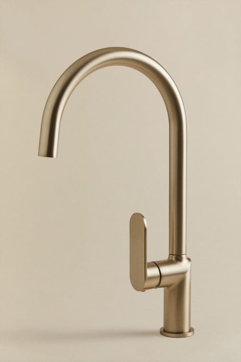 Outdoor kitchen faucet with high spout in brass Alameda