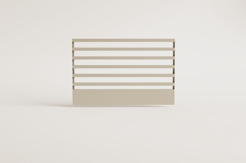 80x50 cm panel for modular outdoor kitchen in Savona steel