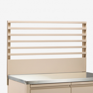 80x50 Cm Panel For Modular Outdoor Kitchen In Savona Steel Tapioca Beige - Sklum