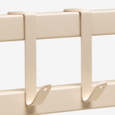 Pack Of 2 Savona Modular Outdoor Kitchen Hooks In Steel Tapioca Beige - Sklum