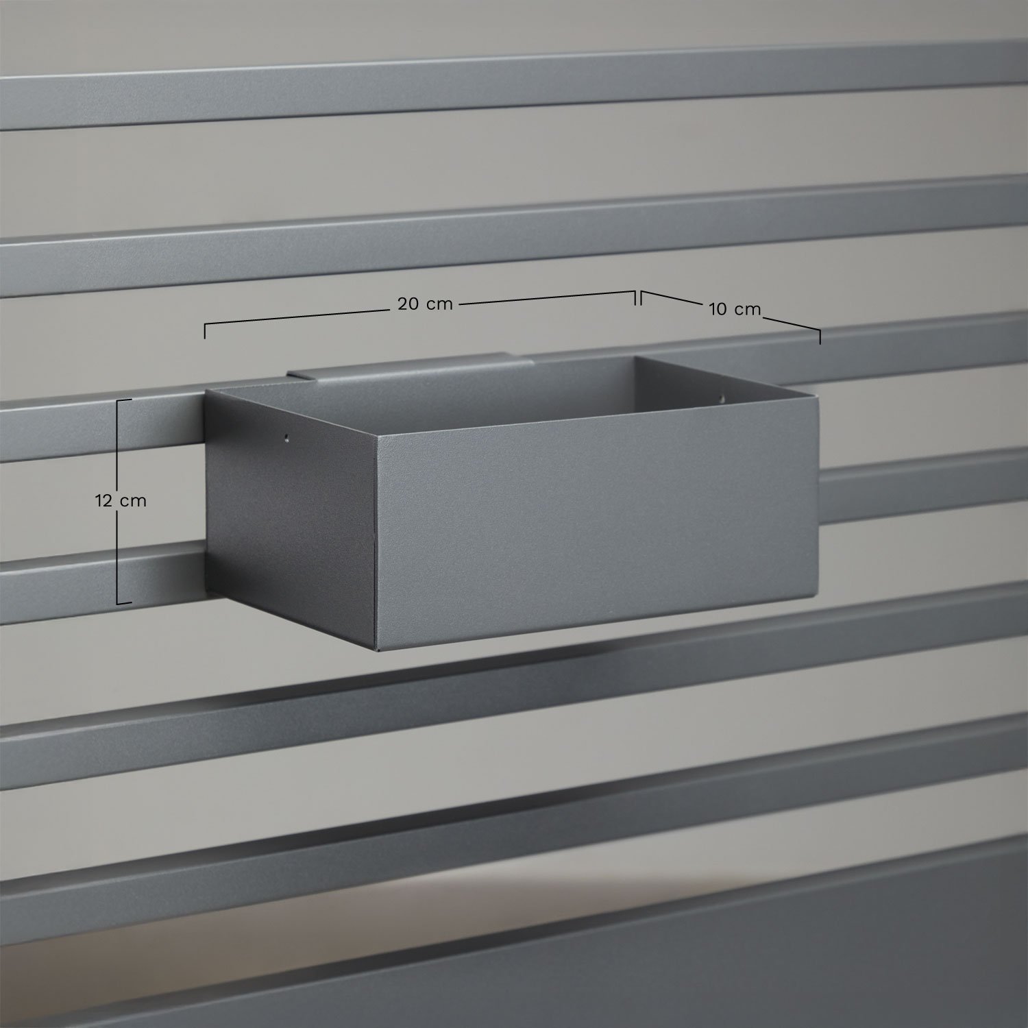 Savona modular outdoor kitchen storage basket in steel, medidas