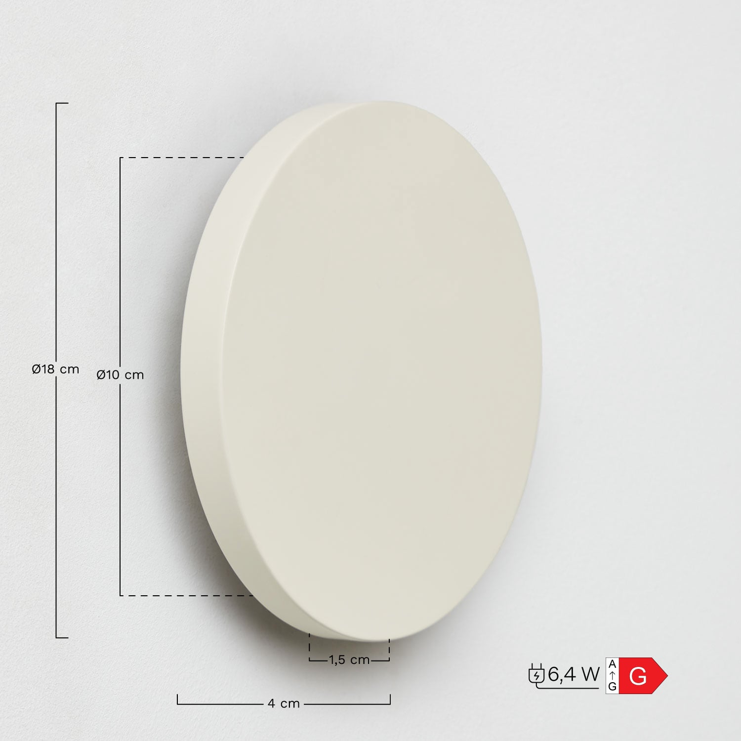 Arizona Stainless Steel LED Bathroom Wall Sconce, medidas