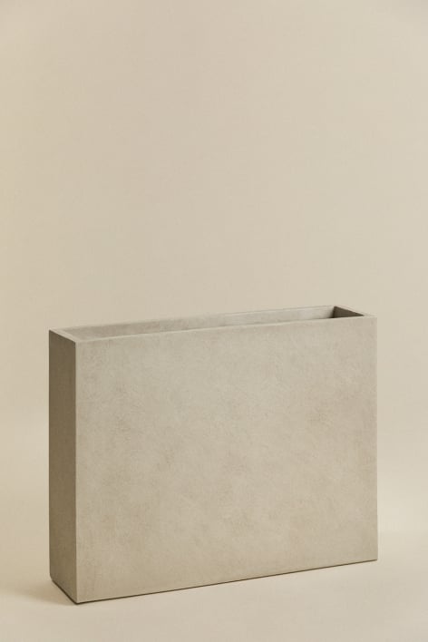 Rectangular outdoor cement planter Neyrua