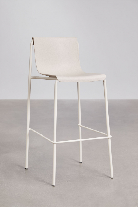 Pack of 4 high stools in polypropylene Ismene