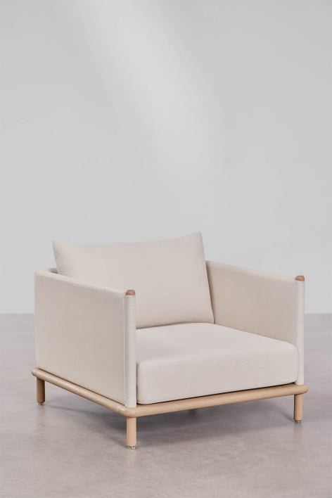 Olivia acacia wood armchair - Light Brown Acacia
