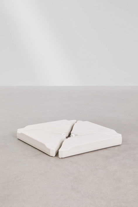 Rectangular umbrella base 70x77 cm refillable Zarpom